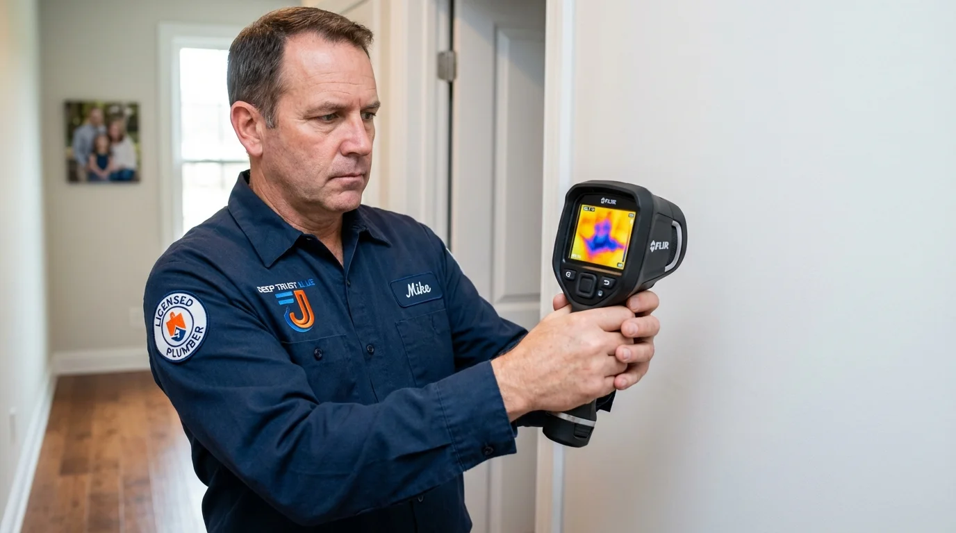 Thermal imaging leak detection by Johns Plumbing LLC in Yorkshire